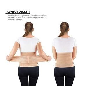 ORTONYX Abdominal Binder fasteners free support for back size L/XL color black